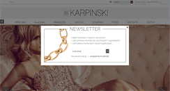 Desktop Screenshot of karpinski-jewellery.pl