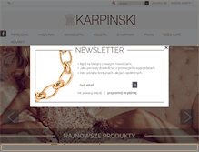 Tablet Screenshot of karpinski-jewellery.pl